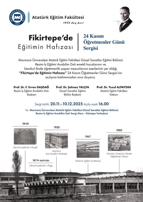 24 Kasım Öğretmenler Günü Fikirtepe’de Eğitimin Hafızası Sergisi